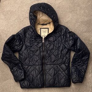 Abercrombie Quilted Navy Jacket